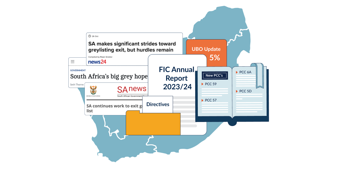 Newspaper headlines on top of Africa outline