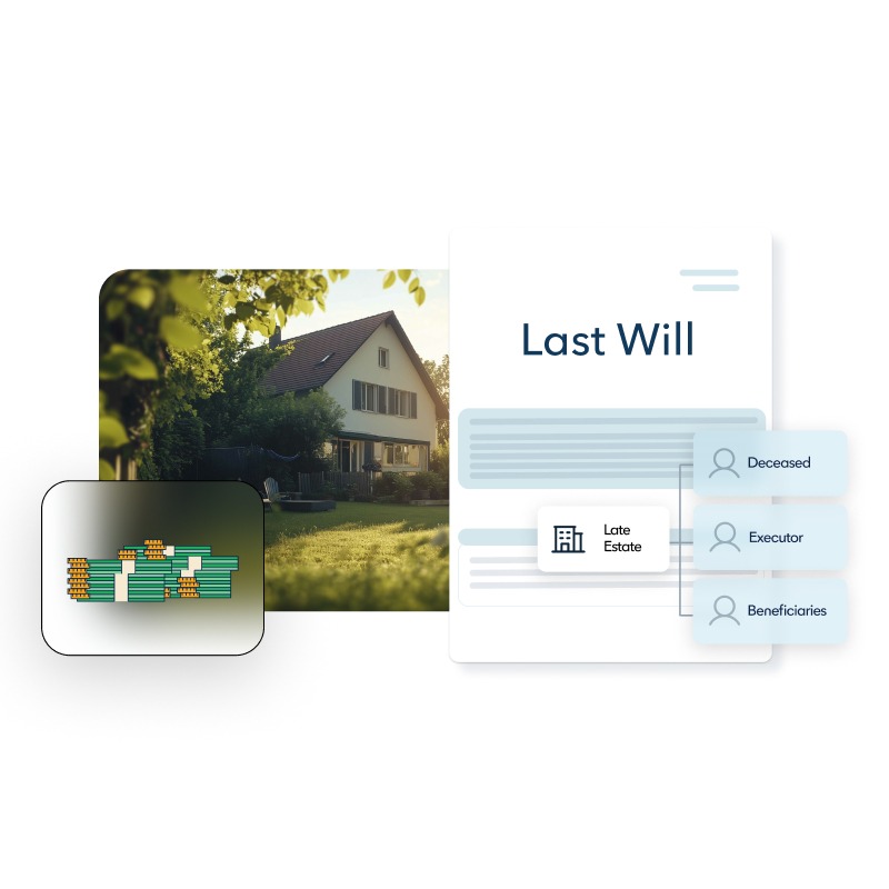 House with will and money