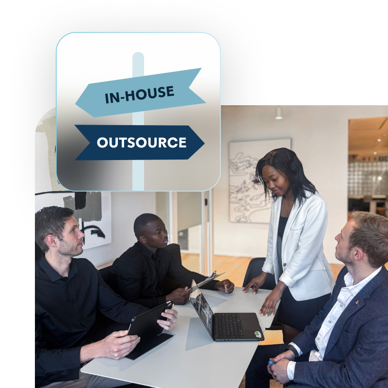 Group of people around a table